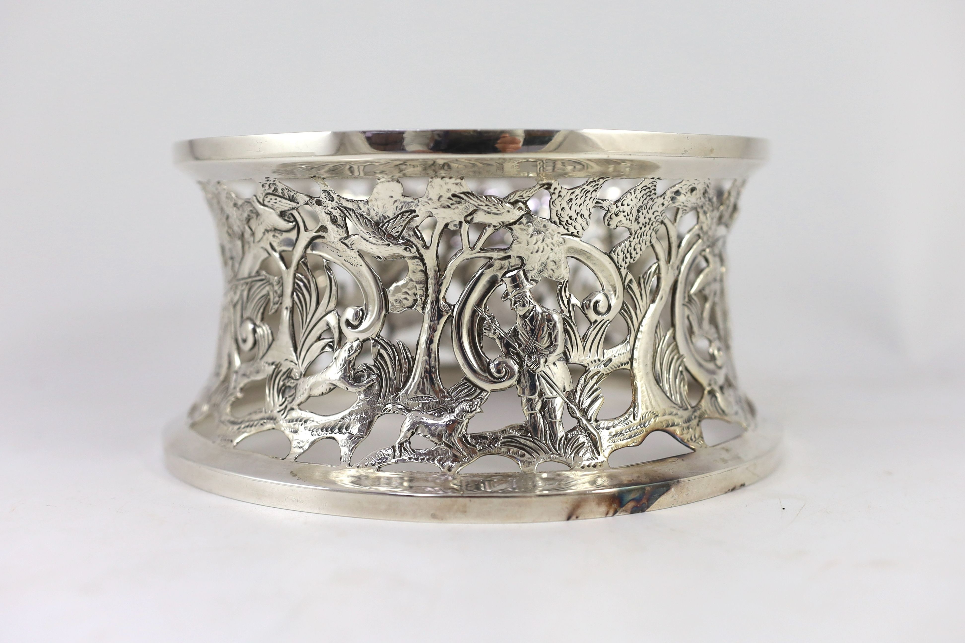 A George III Irish silver dish ring, maker, R.B?